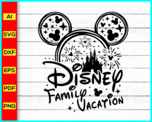Load image into Gallery viewer, Disney Family Vacation 2025 SVG, Family Trip 2025 SVG, Mouse silhouette, Mickey Mouse silhouette, Minnie Mouse Svg, Disney Svg, Disney Cut file - Disney PNG
