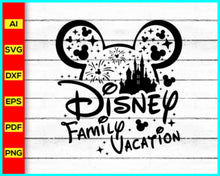 Load image into Gallery viewer, Disney Family Vacation 2024 SVG, Family Trip 2024 SVG, Mouse silhouette, Mickey Mouse silhouette, Minnie Mouse Svg, Disney Svg - Disney PNG