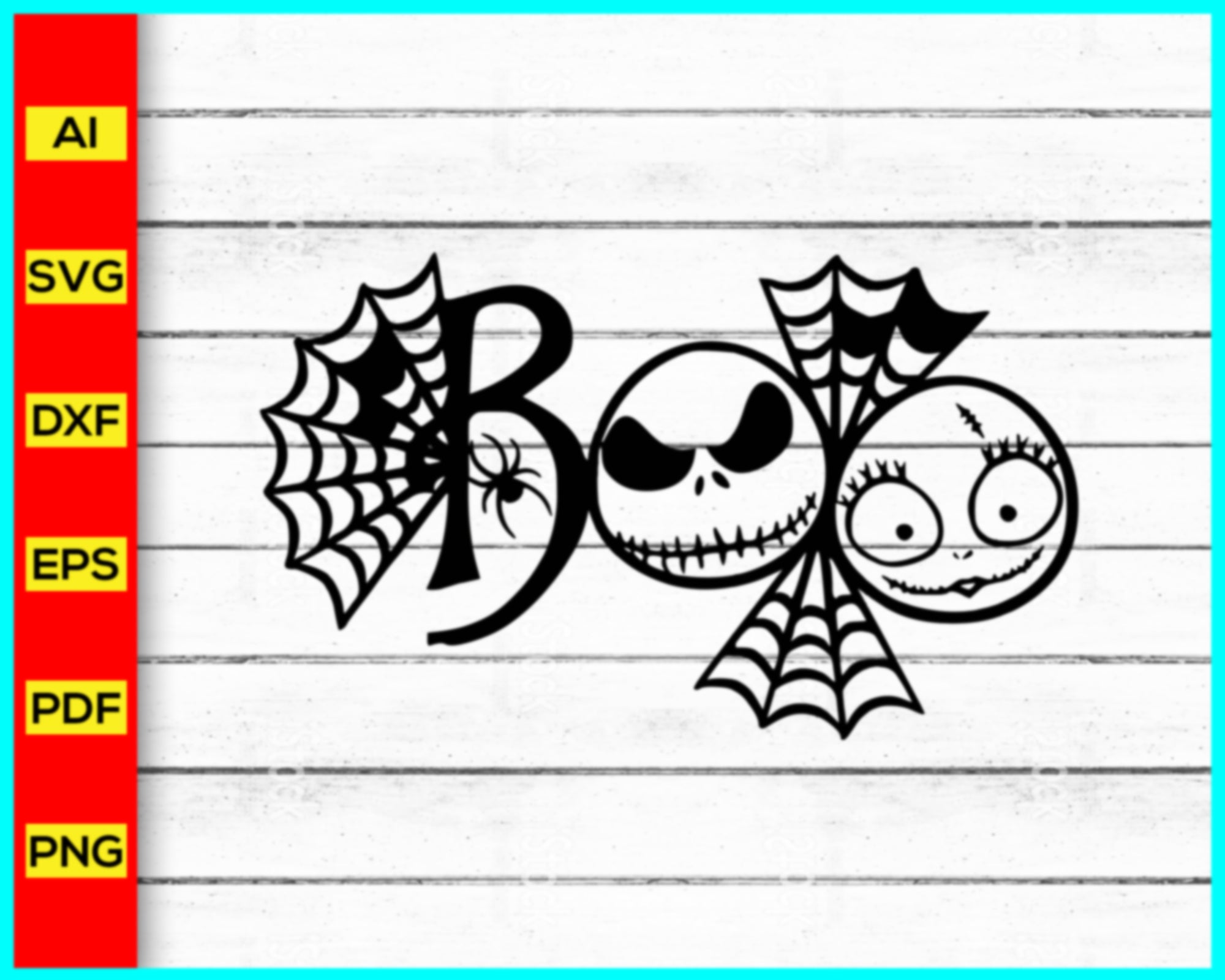 Nightmare before Christmas svg, Jack and Sally Love, Nightmare svg