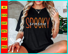 Load image into Gallery viewer, Spooky Season SVG, Halloween SVG, Spooky PNG, Spooky Vibes Svg, Fall Svg, Png, Svg Files for Cricut, Sublimation Designs Downloads, Pumpkin Face SVG, Funny Halloween Shirt Svg, Spider Svg, Disney Png files for sale, Buy Disney Png designs, Cut file for cricut, free png files, silhouette, vector ai, clipart, editable svg file