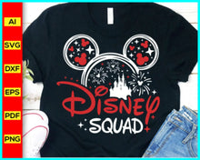 Load image into Gallery viewer, Disney Squad Svg, Family Vacation 2023 SVG, Family Trip 2023 SVG, Mouse silhouette, Mickey Mouse silhouette, Minnie Mouse Svg, Disney Svg, Disney Cut file - Disney PNG