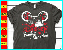 Load image into Gallery viewer, Disney Family Vacation 2024 SVG, Family Trip 2024 SVG, Mouse silhouette, Mickey Mouse silhouette, Minnie Mouse Svg, Disney Svg - Disney PNG