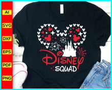 Load image into Gallery viewer, Disney Squad Svg, Family Vacation 2023 SVG, Family Trip 2023 SVG, Mouse silhouette, Mickey Mouse silhouette, Minnie Mouse Svg, Disney Svg - Disney PNG