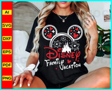 Load image into Gallery viewer, Disney Family Vacation 2025 SVG, PNG, DXF, EPS, Family Trip 2025, School Vacation 2025, Vacation 2025, Disney Svg files, Disney Character 2025 free download