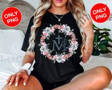 Load image into Gallery viewer, M & Faith Cross PNG Files, Faith PNG, Religious SVG, Spiritual t-shirt, Faith Clipart, Christmas t-shirt, cross png, Christian Shirts, Cut file for cricut, free png files, silhouette, vector ai, clipart, editable svg file