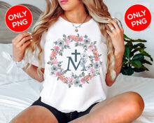 Load image into Gallery viewer, M & Faith Cross PNG Files, Faith PNG, Religious SVG, Spiritual t-shirt, Faith Clipart, Christmas t-shirt, cross png, Christian Shirts, Cut file for cricut, free png files, silhouette, vector ai, clipart, editable svg file