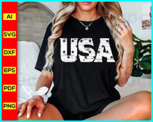 Load image into Gallery viewer, Distressed USA Svg Png Cut File for Cricut, July 4th shirt designs, distressed patriotic svg, Grunge Patriotic Shirt Designs, God Bless America Svg Silhouette Eps Dxf Pdf, Disney SVG files for sale, Buy Disney SVG designs, Cut file for cricut, free svg files, silhouette, vector ai, clipart, editable svg file