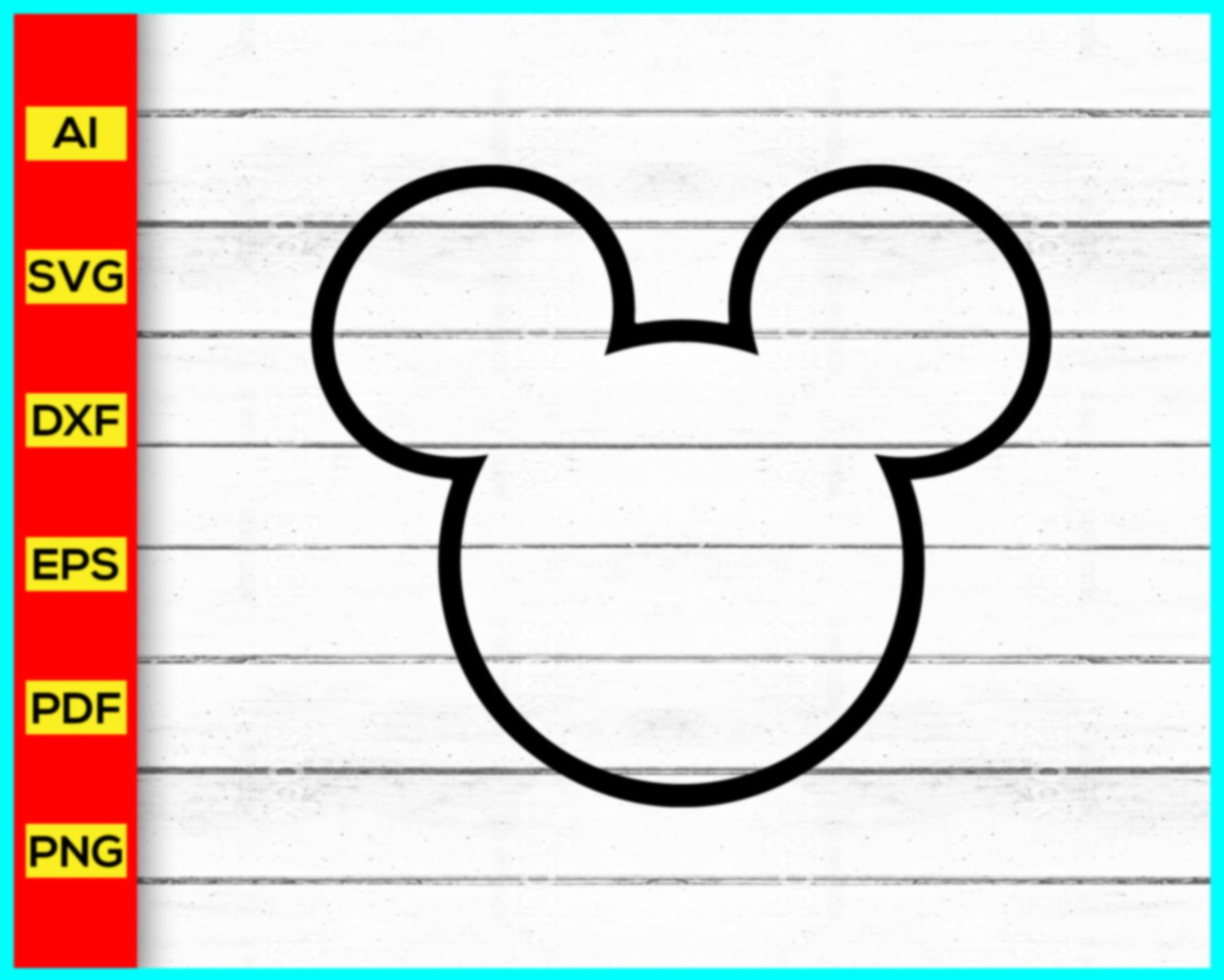 Mickey mouse head monogram svg, Mickey mouse svg, mickey mouse head sv