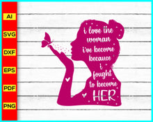 Load image into Gallery viewer, Strong Woman Svg, strong women quotes, confident woman quotes, inspirational female quotes, beautiful confident woman quotes, Svg png cut file - My Store