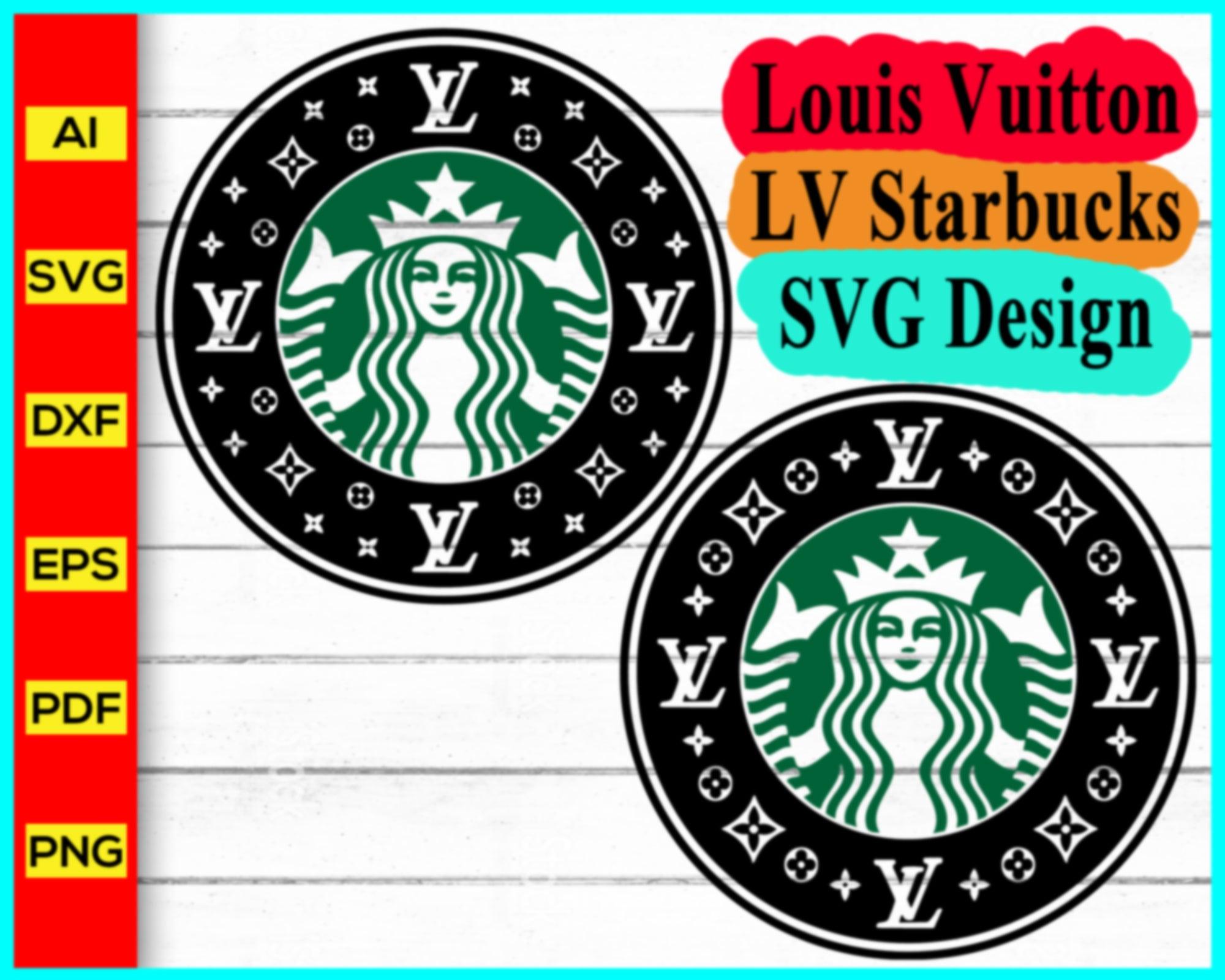 Louis Vuitton LV Starbucks Svg, Starbucks Coffee Svg, Starbucks