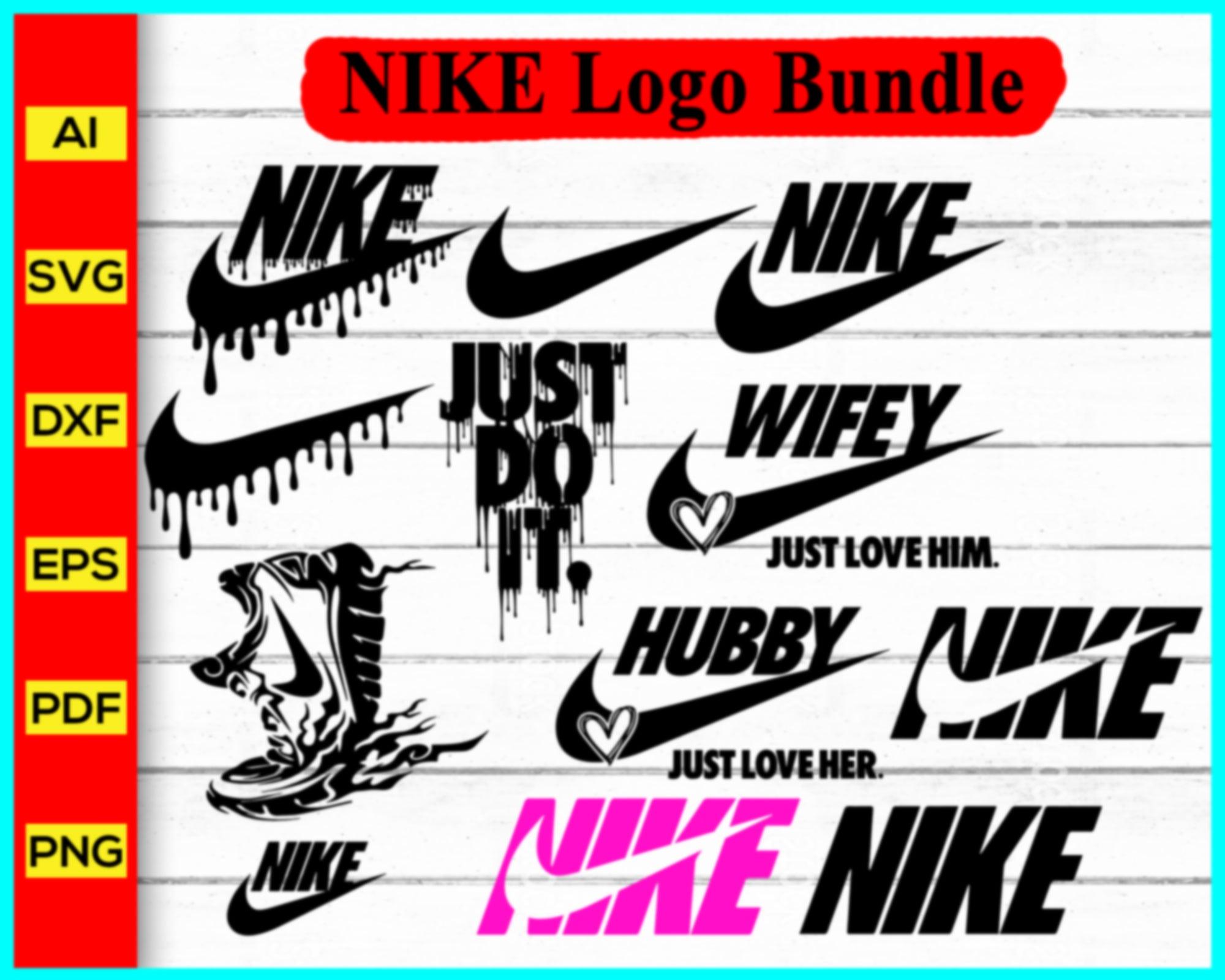 NIKE Logo SVG Bundle, nike shoes, nike sports shoes, Cut file for cricut,  silhouette, vector, clipart, editable svg file