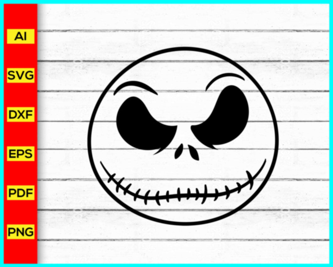 Jack Skellington Svg Png, Skellington Svg, Skellington head Svg, Disney Skellington Christmas Svg, trending in google, Free svg files, a cut file for a cricut, a silhouette, a vector, and an editable svg