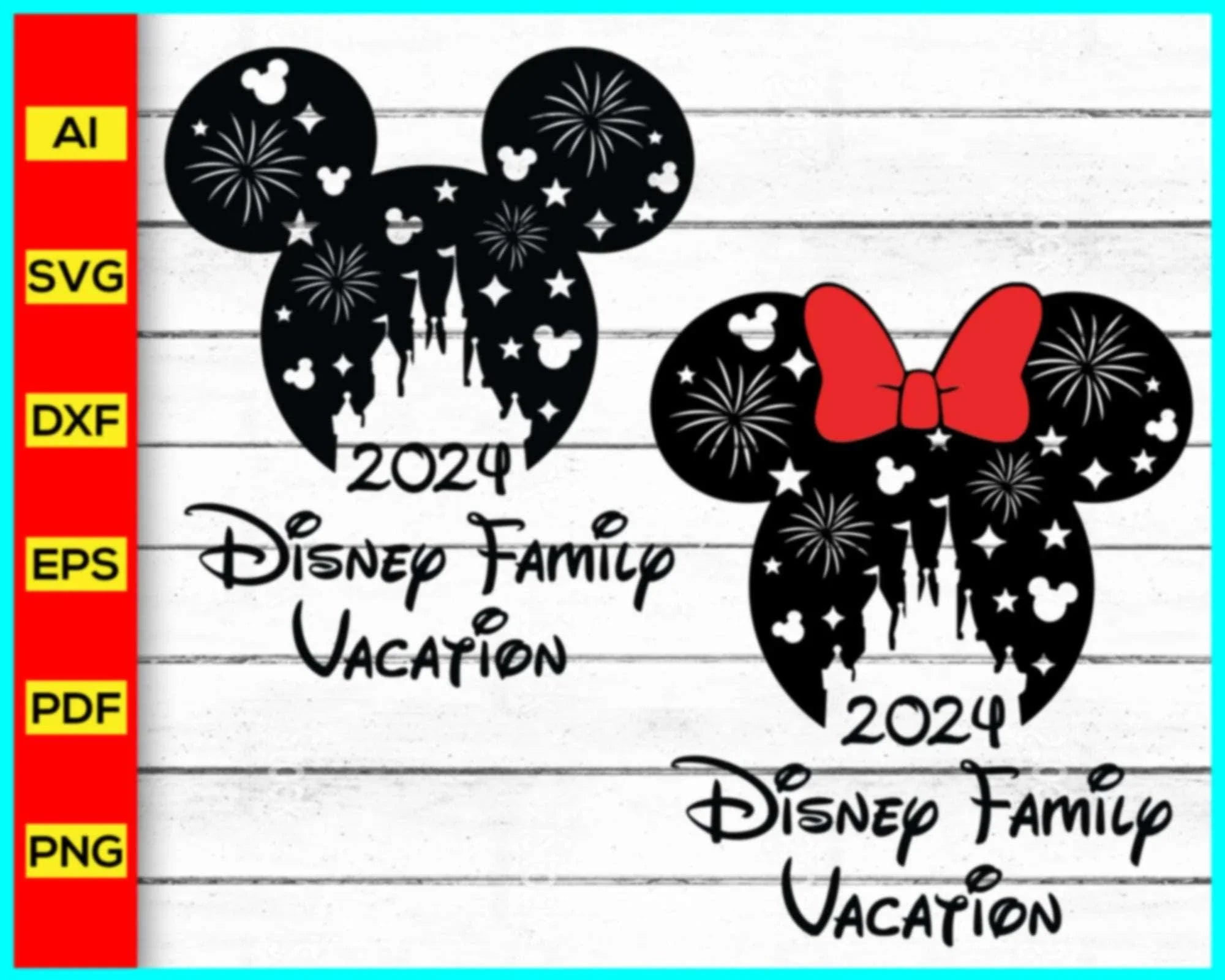 Disney Family Vacation 2024 SVG, Family Trip 2024 SVG, Mouse SVG, Mick