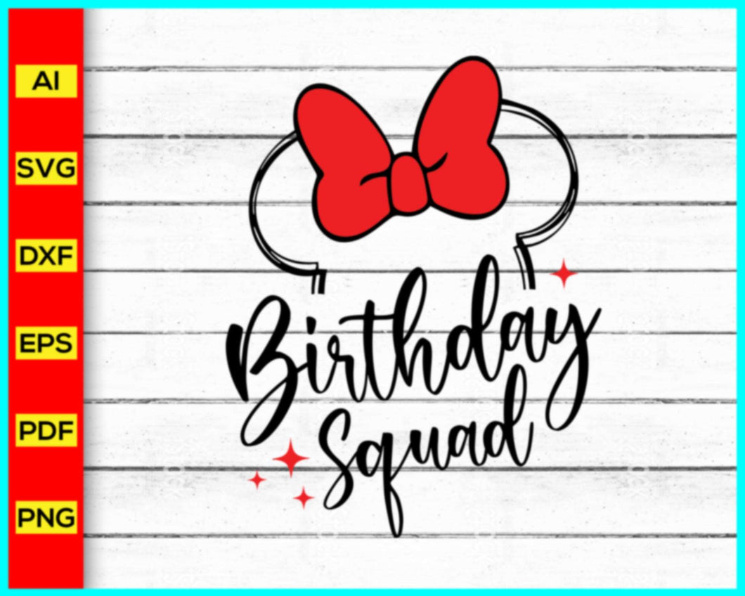 Birthday Girl SVG - Minnie Mouse SVG