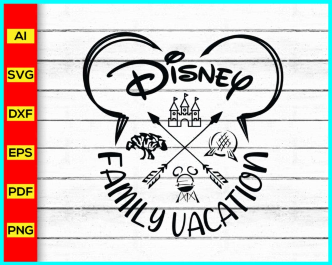 Disney Family Vacation Svg, Family Trip Svg, Disney Trip svg, Disney Mickey SVG, Magical Kingdom Svg, Disney Trip Svg, Png, Cut file - Disney PNG