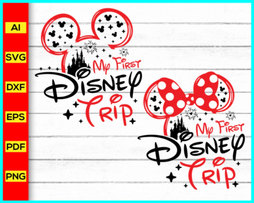 My First Disney Trip svg, My 1st Disney Trip SVG, Disney Mickey SVG, Disney Mickey Ears Svg, My 1st Disney Trip Svg, Disney Cricut, Disney Family Vacation Svg, Family Trip Svg, Disney Trip svg, Vacay Mode Svg, Magical Kingdom Svg, Disney Group Shirt, Disney Family Shirt, Disney Vacation Tee, Disney Matching Tees, trending in google, Cut file for cricut, free svg files, silhouette, vector, clipart, editable svg file