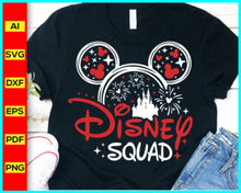 Load image into Gallery viewer, Disney Squad Svg, Family Vacation 2023 SVG, Family Trip 2023 SVG, Mouse silhouette, Mickey Mouse silhouette, Minnie Mouse Svg, Disney Svg, Disney Cut file - Disney PNG
