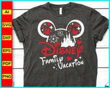 Load image into Gallery viewer, Disney Family Vacation 2024 SVG, Family Trip 2024 SVG, Mouse silhouette, Mickey Mouse silhouette, Minnie Mouse Svg, Disney Svg - Disney PNG
