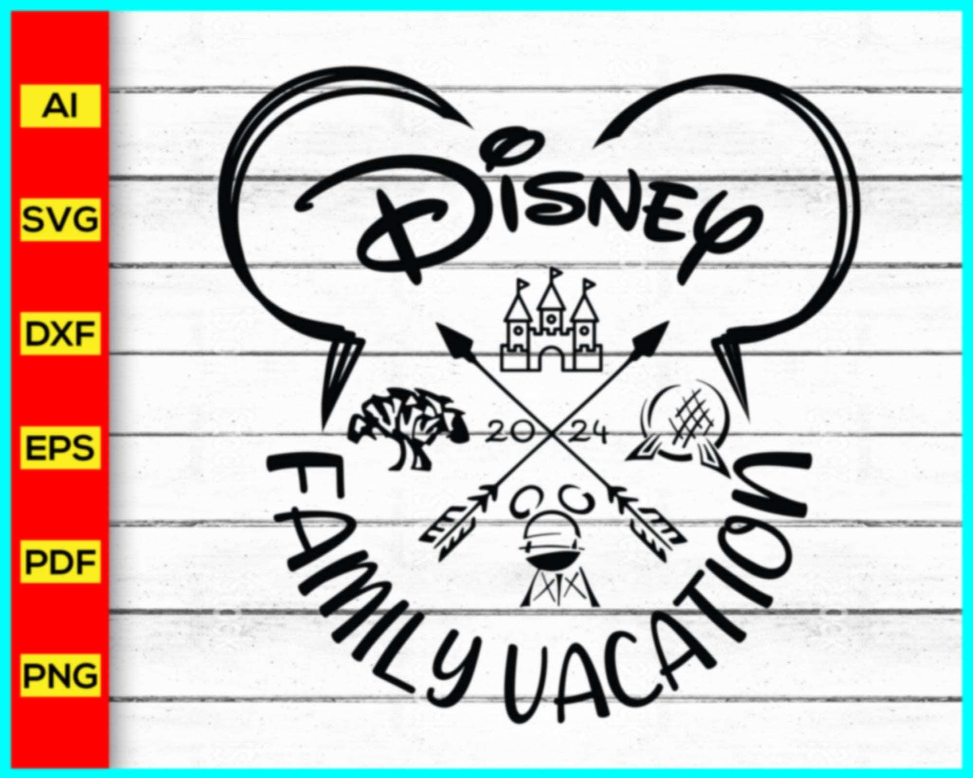 Disney Family Vacation 2024 Svg, Family Trip 2024 Svg, Disney Trip 202