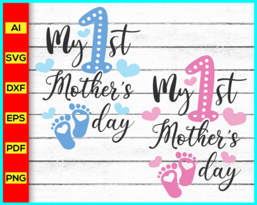 My first mother's day svg, New Mom, Pregnant Mom, New Mother, Pregnancy time, baby sitting ideas, baby sitting gift, trending in google - Disney PNG