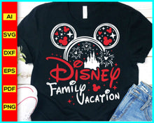 Load image into Gallery viewer, Disney Family Vacation 2023 SVG, Family Trip 2023 SVG, Mouse silhouette, Mickey Mouse silhouette, Minnie Mouse Svg, Disney Svg, Disney Cut file - Disney PNG

