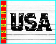 Load image into Gallery viewer, Distressed USA Svg Png Cut File for Cricut, July 4th shirt designs, distressed patriotic svg, Grunge Patriotic Shirt Designs, God Bless America Svg Silhouette Eps Dxf Pdf,&nbsp;Disney SVG files for sale, Buy Disney SVG designs, Cut file for cricut, free svg files, silhouette, vector ai, clipart, editable svg file
