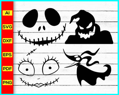 Jack and Sally Love, Nightmare svg, Jack smile face svg, Nightmare before Christmas svg, Halloween svg, Jack and Sally svg, Jack Skellington svg, Sally svg, trending in google, Cut file for cricut, free svg files, silhouette, vector, clipart, editable svg file. ...