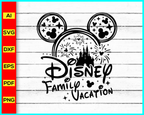Disney Family Vacation 2025 SVG, PNG, DXF, EPS, Family Trip 2025, School Vacation 2025, Vacation 2025, Disney Svg files, Disney Character 2025 free download