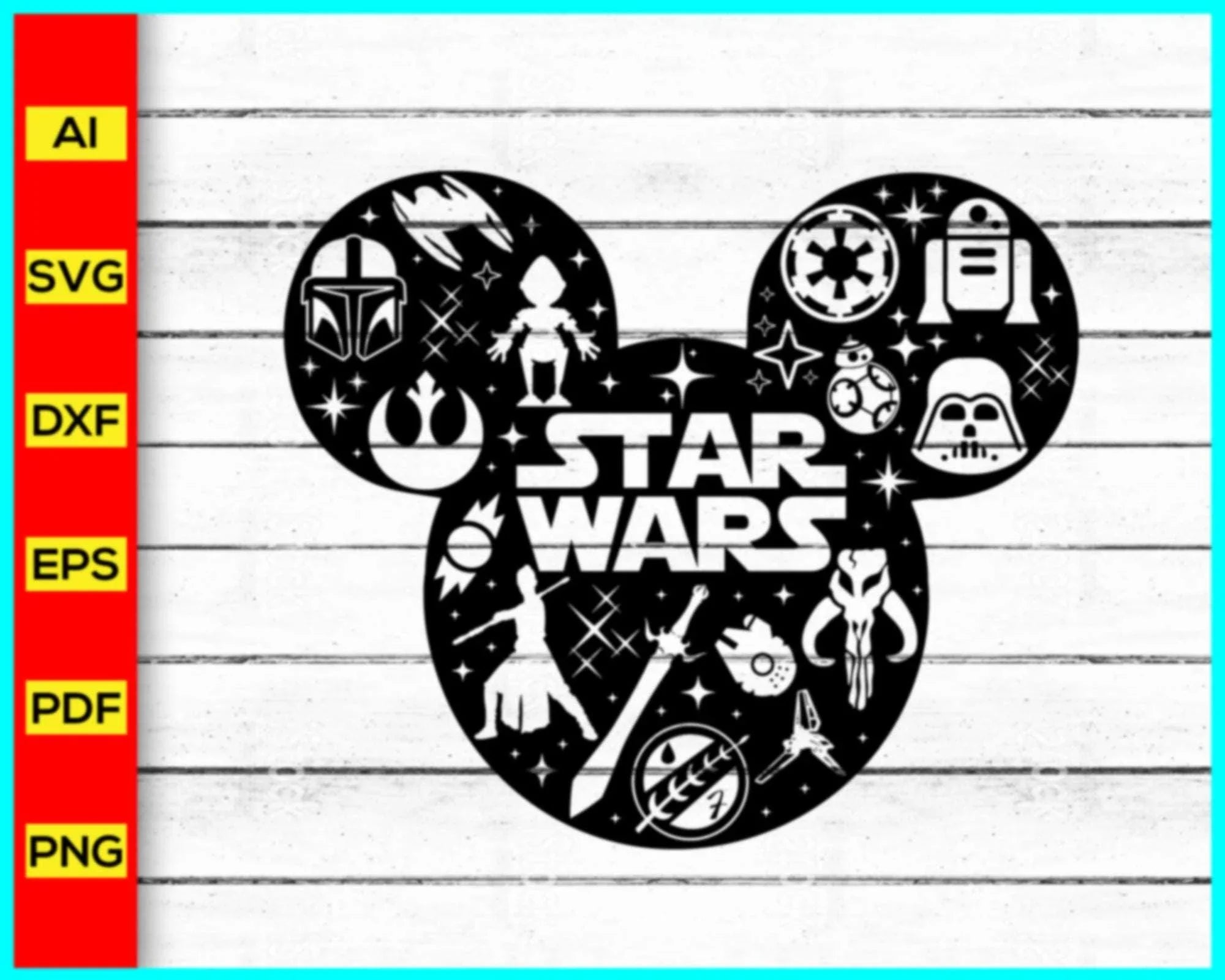 Star Wars Svg Star Wars Character Cut File Disney Svg Star Galaxy S Star wars svg star wars character cut file disney svg star galaxy s