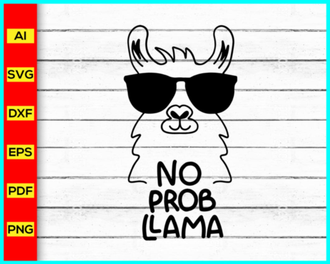 Llama Svg png silhouette, Be llamazing svg, Fa La La La La Svg, No prob Llama svg, No Drama llama svg, Mama Llama Svg, Cut file for cricut - My Store