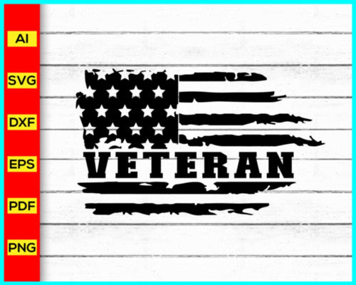 Veteran USA Flag Svg, Distressed American Flag Svg, Distressed US Flag Svg, 4th of July Svg, Distressed Flag Svg, Patriotic Memorial Day, Partiotic Flag svg - My Store