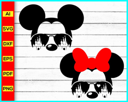 Mickey with Sunglasses Svg, Mickey Mouse Svg silhouette Png, Disney Svg, Animal Kingdom svg, Magical SVG, Castle Svg, Mickey Mouse Clipart - My Store
