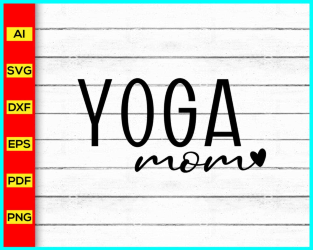 Yoga Mom Svg, Yoga svg, Yoga mom hand lettered Svg, Yoga mama svg, Yoga mom t-shirt, Yoga Mom Life Svg, Blessed Mama svg - My Store