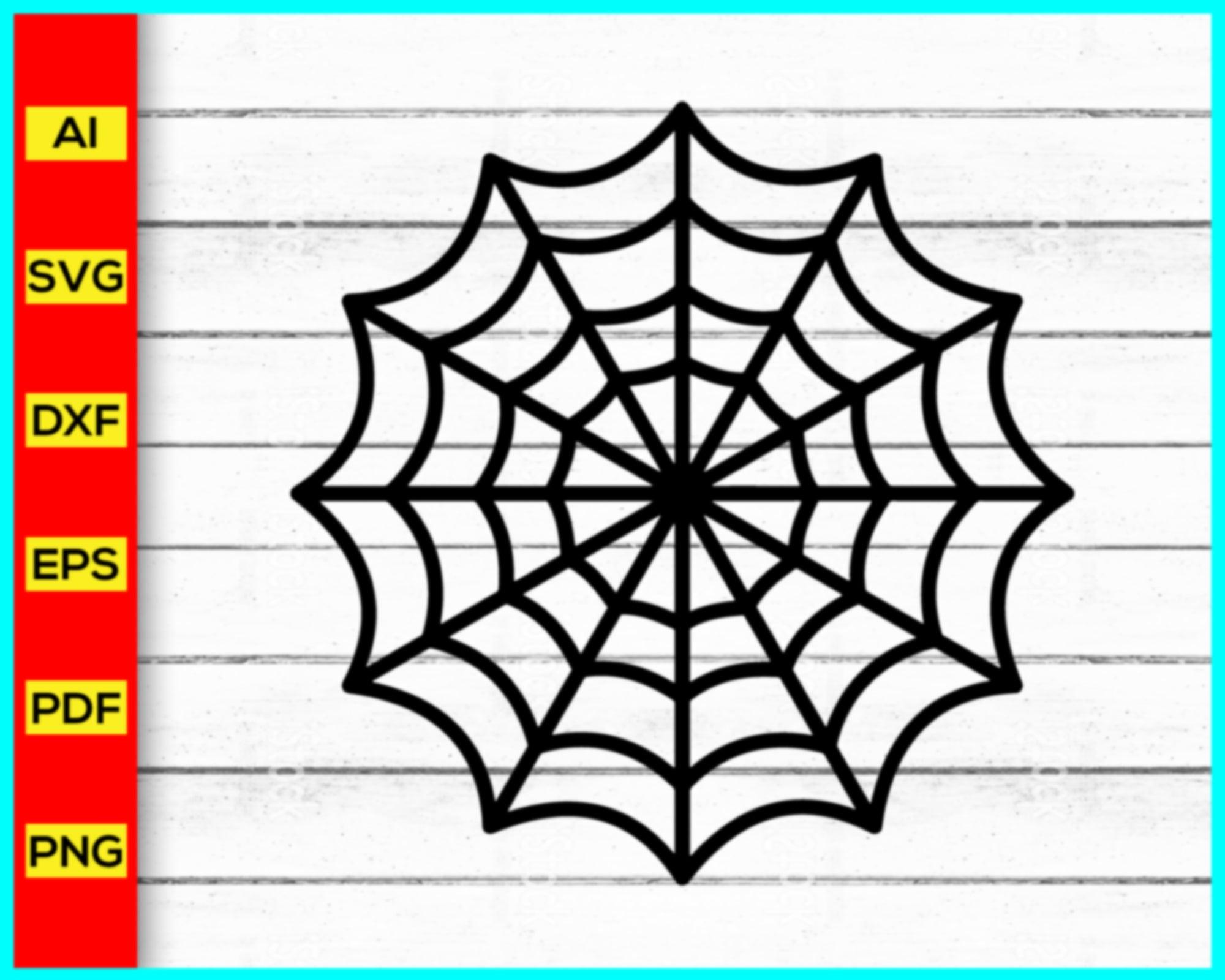 Spider Web svg, Halloween SVG, Spooky svg, Spider Web Cut Files, Cobwe ...