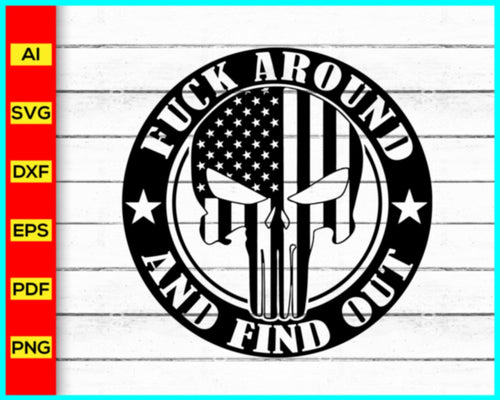 FAAFO Punisher Flag Svg Png, 2nd Amendment Svg Png Silhouette, Cricut, Decal, Sticker, homeland security svg, gun control Svg, American Flag Svg - My Store