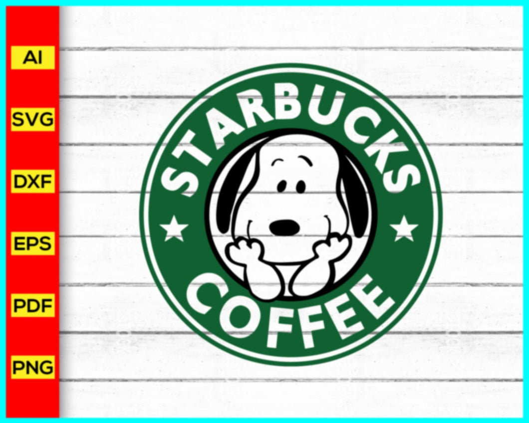 Starbucks Coffee Snoopy, Starbucks Logo SVG, Coffee brand svg png, Starbucks Coffee Logo SVG, DXF, PNG, Cut Files, Cricut Use, Cut file for cricut - My Store