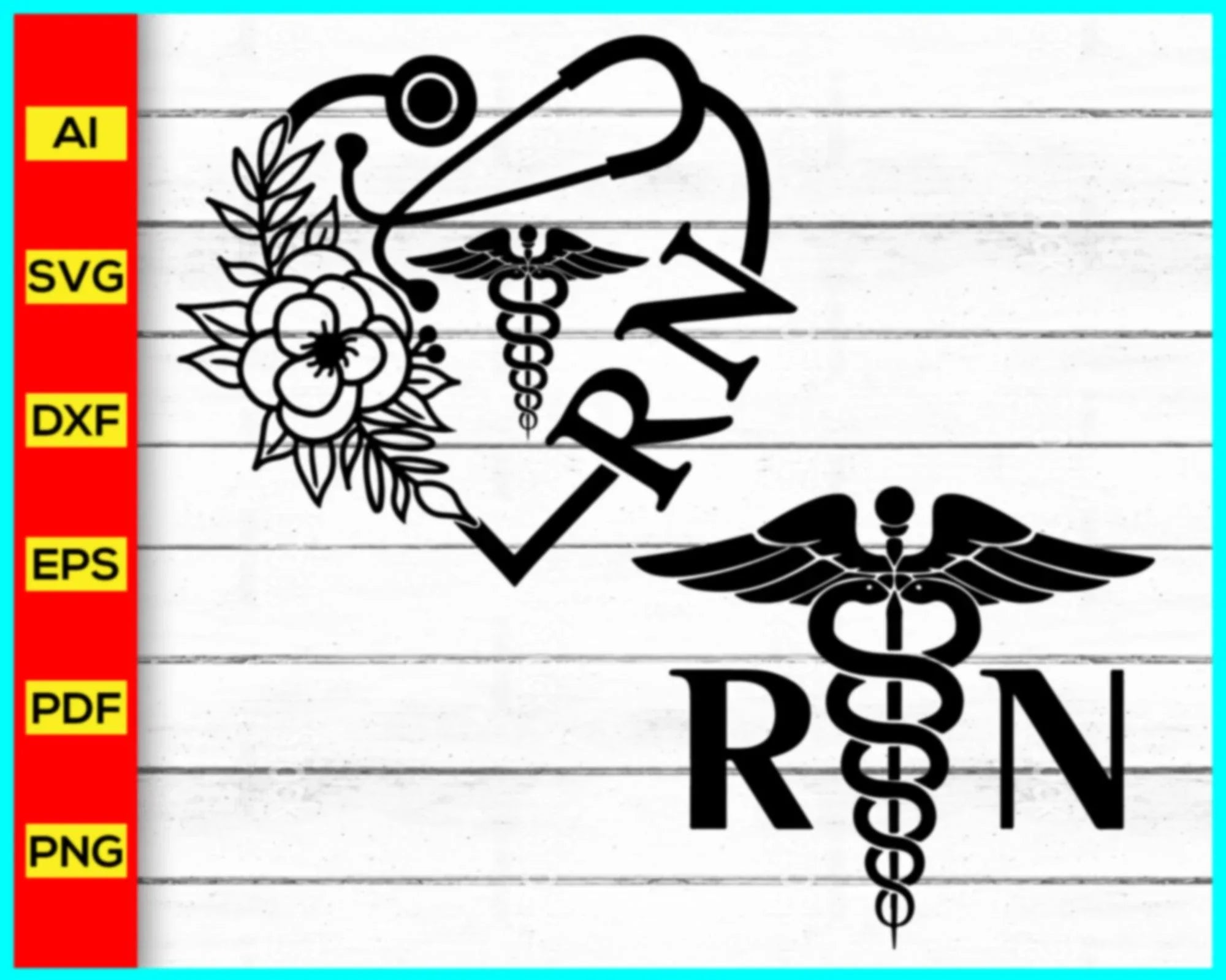 High Resolution Rn Logo Rn Symbol Clipart RN Nurse, Registered Nurse, Medical Symbol, Nurse'