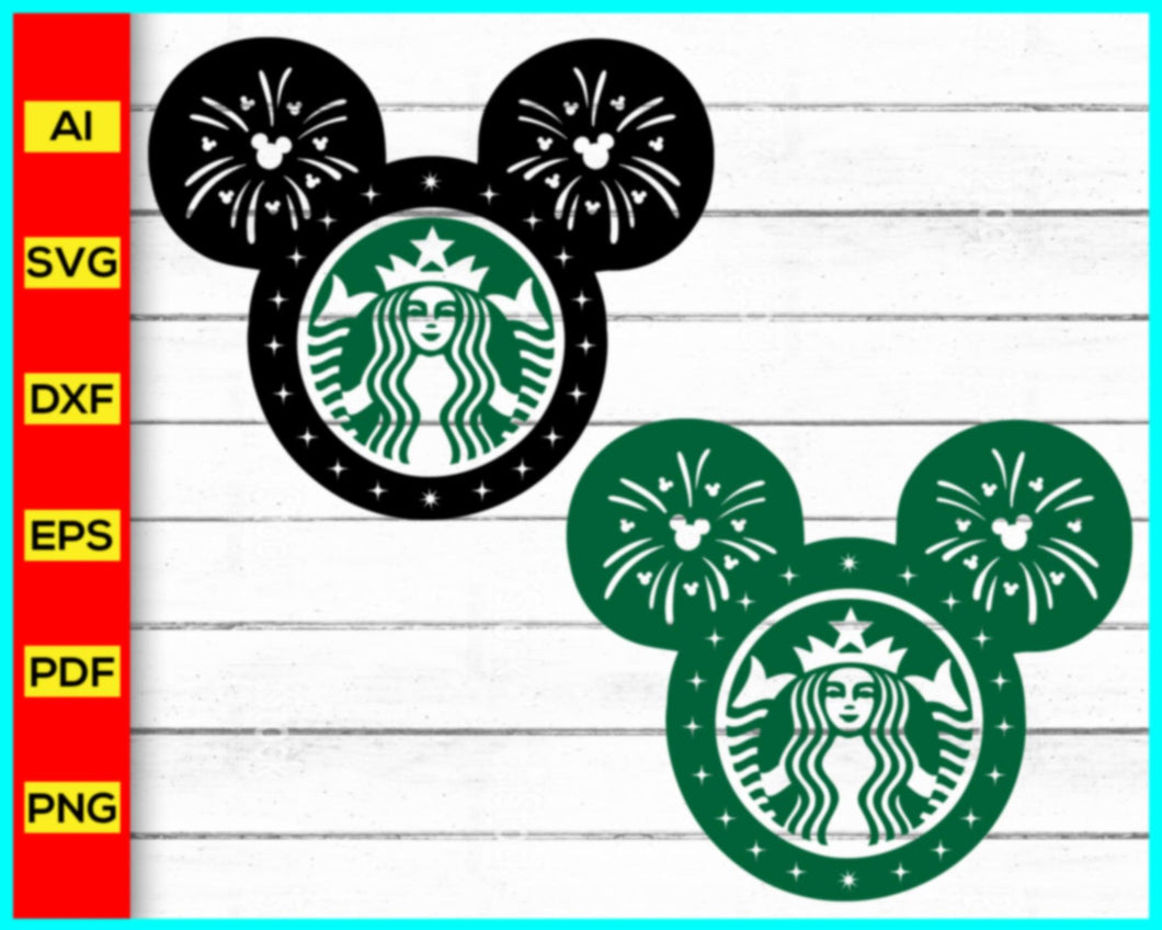 Mickey Mouse Starbucks Svg, Mickey Head Svg, Walt Disney Mickey Starbucks, Starbucks Logo SVG, Coffee brand svg png, Starbucks Coffee Logo SVG - My Store