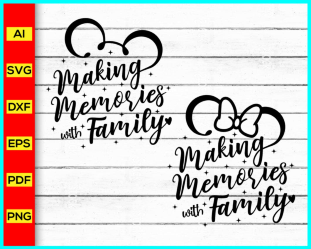 Making Memories With Family 2023 Svg, Family Trip 2023 SVG, Family Vacation 2023 SVG, Mickey svg, Mickey Head, Mouse head, Mouse svg - My Store