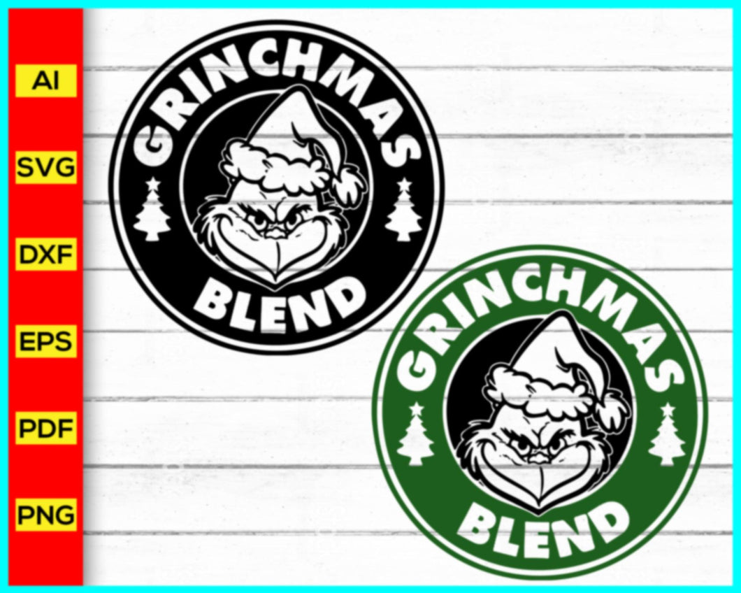 Grinchmas Blend Starbucks Coffee Svg, Starbucks Logo SVG, Coffee brand svg png, Starbucks Coffee Logo SVG, DXF, PNG, Cut Files, Cricut Use - My Store