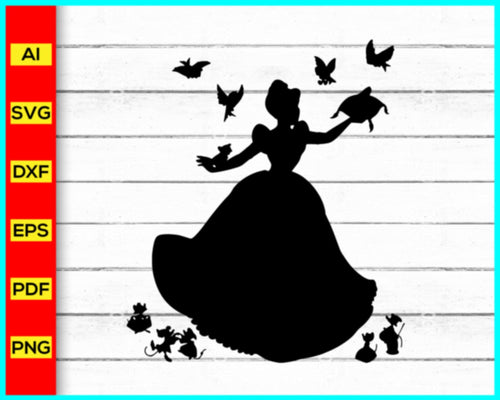 Princess Silhouette, Princess Svg, Disney Castle Fairy Tail svg, Disney Castle with magic, Cinderella Svg, Castle Svg, Disney Svg, Disney Shirt Svg - My Store