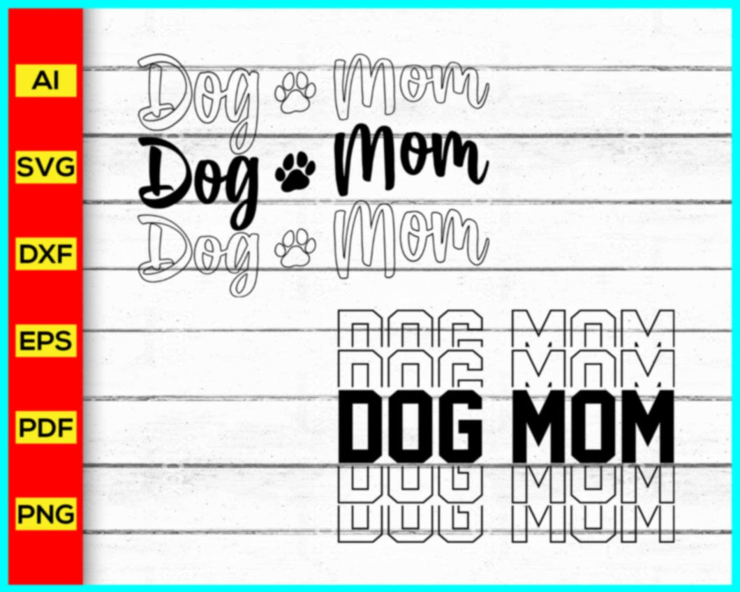 Dog Mom svg, Dog mom hand lettered Svg, Dog mama svg, Dog mom t-shirt, Dog Mom Life Svg, Blessed Mama svg, Dog Svg - My Store