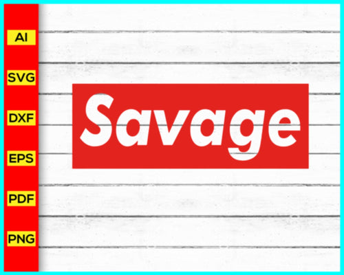 Savage Red Logo Svg, Dripping Drip Red Svg, png, Cut file for cricut, silhouette, vector, clipart, editable svg file - My Store