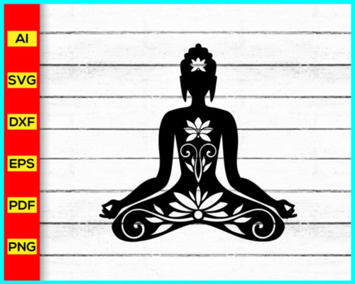 Buddha SVG Bundle, buddha statue, Buddha silhouette png cut file, buddha purnima, buddha statue for home, buddha statue home decor, svg, png, silhouette files - My Store