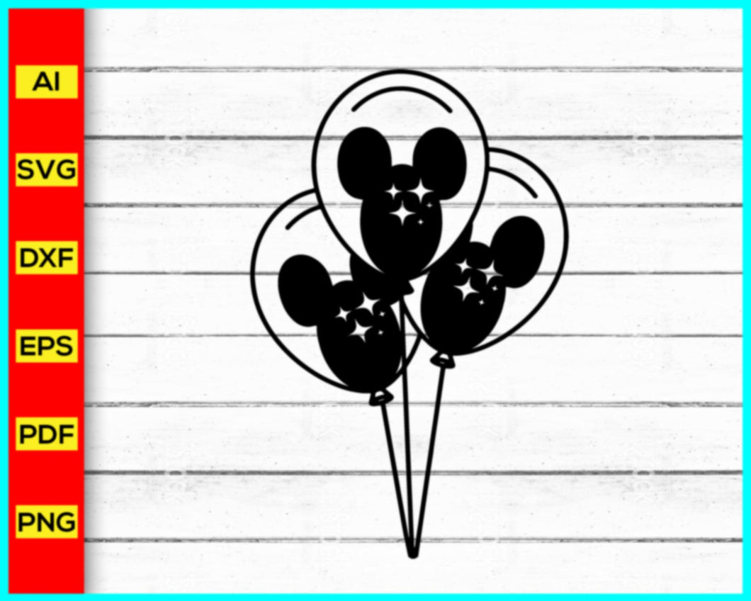 Three Mouse Balloons SVG, Family Vacation SVG, theme park, I'm Here For Snacks Svg, mickey mouse svg, Here For The Drinks SVG, Family Trip SVG - My Store