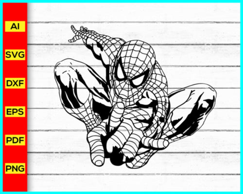 Spiderman Svg, Spiderman Head Svg, Spider Web svg, Halloween SVG, Spooky svg, Spider Web Cut Files, Cobweb Clip Art, Cut file for cricut - My Store