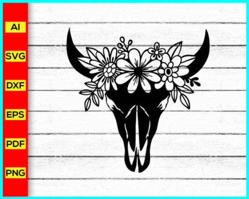 Cow svg png silhouette, Cow Face svg, Bandana Sunglasses svg, Cow Skull svg, Cow with bandana svg, Heifer Please svg, Floral Cow Skull svg - My Store