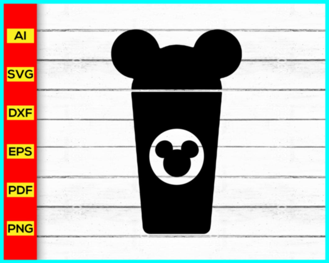 Mickey Drinks Coffee Mug, theme park, I'm Here For Snacks Svg, mickey mouse svg, vacation svg, Here For The Drinks SVG, Cut file for cricut - My Store
