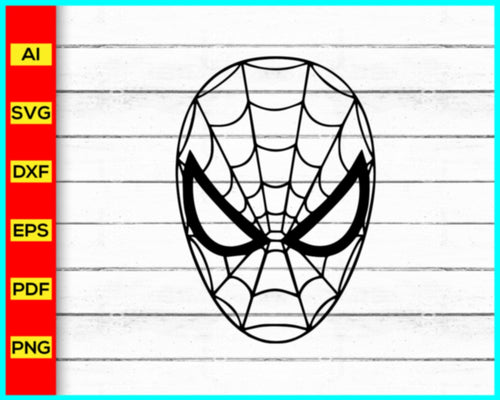 Spiderman Svg, Spiderman Head Svg, Spider Web svg, Halloween SVG, Spooky svg, Spider Web Cut Files, Cobweb Clip Art, Cut file for cricut - My Store