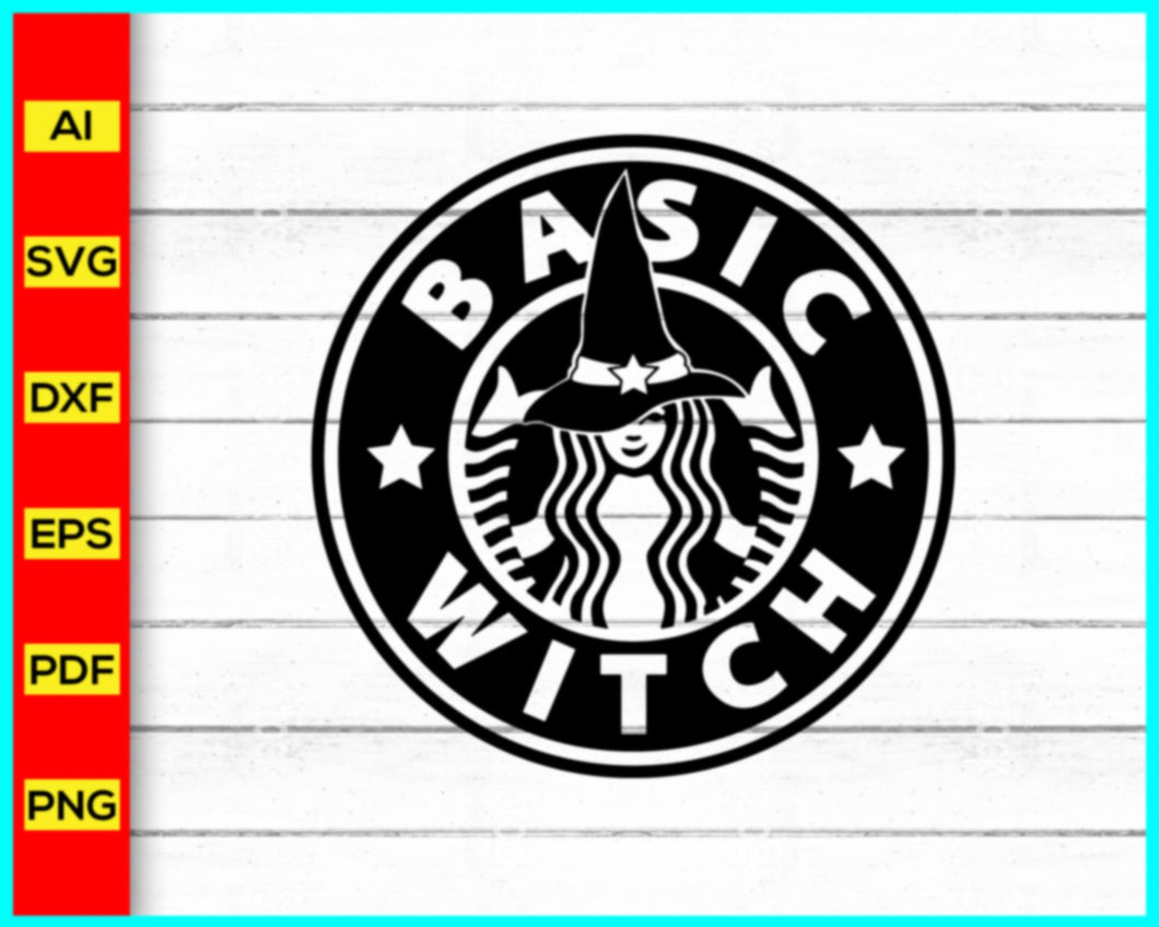 Basic Witch Halloween Starbucks Coffee Svg, Starbucks Logo SVG, Coffee Mug svg png, Starbucks Coffee Logo SVG, DXF, PNG, Cut Files, Cricut Use - My Store